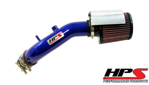 HPS Shortram Air Intake + Heat Shield Blue 