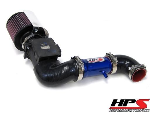 HPS Shortram Air Intake + Heat Shield Blue 