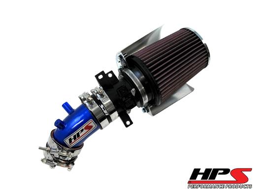 HPS Shortram Air Intake + Heat Shield Blue 