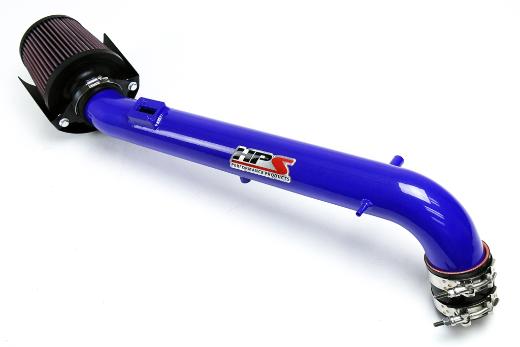 HPS Shortram Air Intake + Heat Shield Blue 