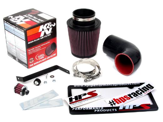 HPS Silicone Air Intake Kit Cool Ram Black 