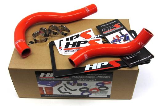 HPS Red Silicone Radiator Hose Kit Coolant EP3 - Red