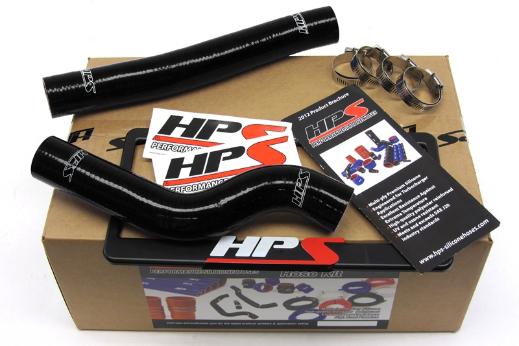 HPS Black Silicone Radiator Hose Kit Coolant - Black