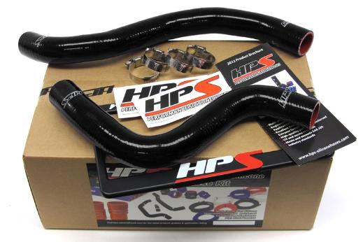 HPS Black EVO 9 Silicone Radiator Hose Kit Coolant - Black