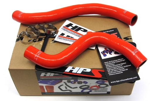 HPS Red EVO 9 Silicone Radiator Hose Kit Coolant - Red