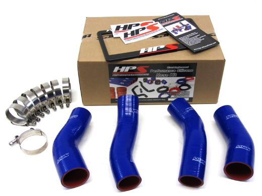 HPS Blue Silicone Intercooler Turbo Hose Kit - Blue