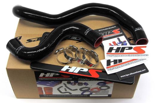 HPS Black Silicone Radiator Hose Kit Coolant - Black