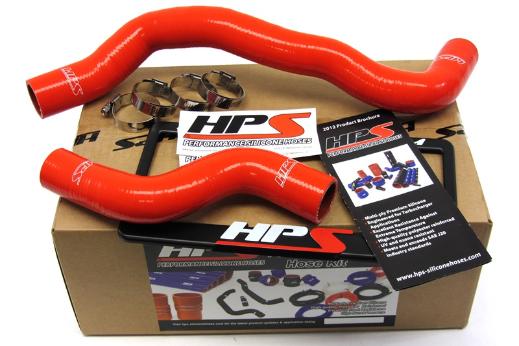 HPS Red Silicone Radiator Hose Kit Coolant - Red