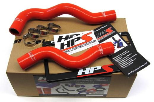 HPS Red Silicone Radiator Hose Kit Coolant - Red