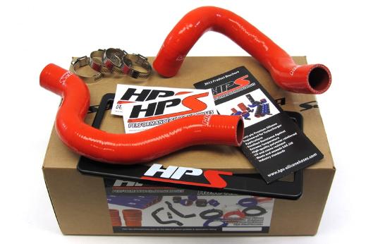 HPS Red Silicone Radiator Hose Kit Coolant - Red