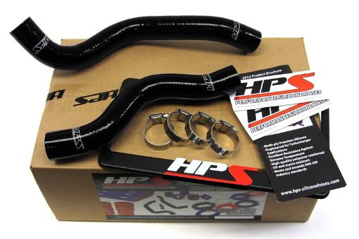 HPS Black Silicone Radiator Hose Kit Coolant - Black