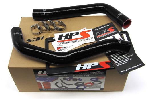 HPS Black Silicone Radiator Hose Kit Coolant - Black