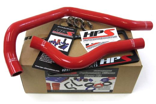 HPS Red Silicone Radiator Hose Kit Coolant - Red