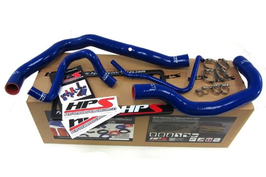 HPS Blue Silicone Radiator Hose Kit Coolant - Blue