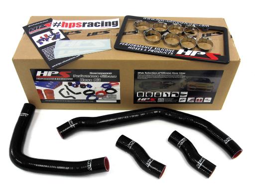 HPS Black 3SGTE Silicone Radiator Hose Kit Coolant - Black