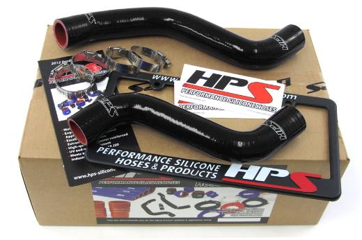 HPS Black Silicone Radiator Hose Kit Coolant - Black