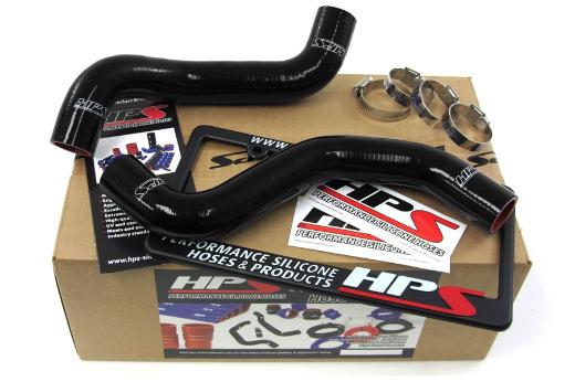 HPS Black Silicone Radiator Hose Kit Coolant - Black