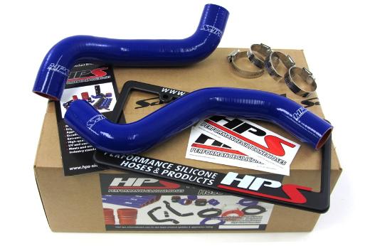 HPS Blue Silicone Radiator Hose Kit Coolant - Blue