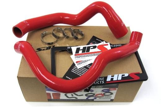 HPS Red XJ Silicone Radiator Hose Kit Coolant - Red