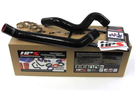 HPS Black JK Silicone Radiator Hose Kit Coolant - Black