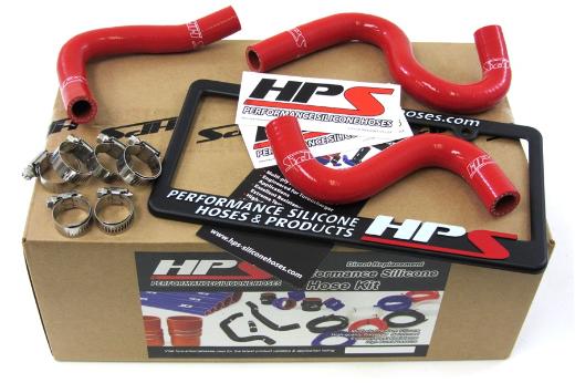 HPS Red AE86 Silicone Heater Coolant Hose Kit - Red