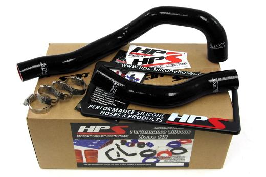 HPS Black Silicone Radiator Hose Kit Coolant - Black