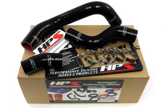 HPS Black Silicone Radiator Hose Kit Coolant - Black