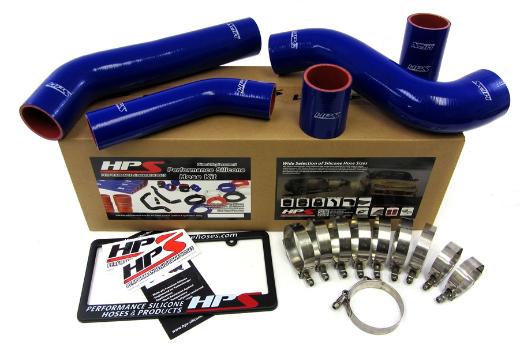 HPS Blue EVO 10 Silicone Intercooler Turbo Hose Kit - Blue