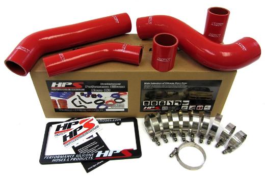 HPS Red EVO 10 Silicone Intercooler Turbo Hose Kit - Red