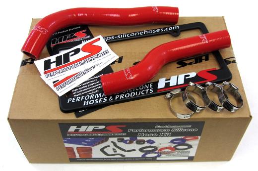 HPS Red Silicone Radiator Hose Kit Coolant - Red