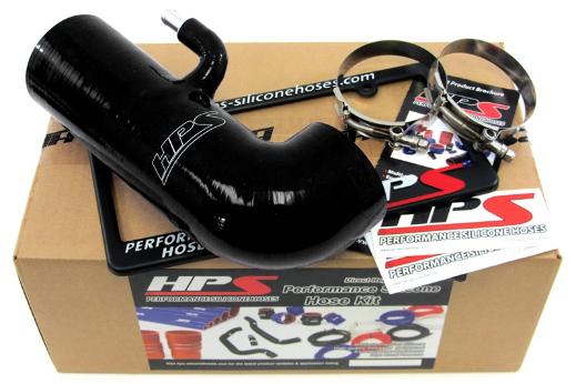 HPS Black Silicone Air Intake Hose Post MAF Delete Stock Sound Tube - Black