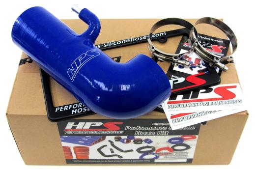 HPS Blue Silicone Air Intake Hose Post MAF Delete Stock Sound Tube - Blue