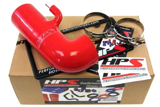 HPS Red Silicone Air Intake Hose Post MAF Delete Stock Sound Tube - Red