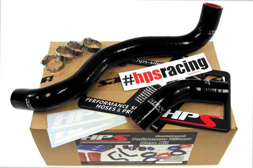 HPS Black Silicone Radiator Hose Kit Coolant - Black