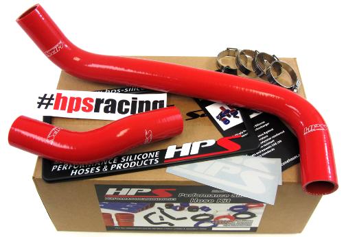 HPS Red Silicone Radiator Hose Kit Coolant - Red