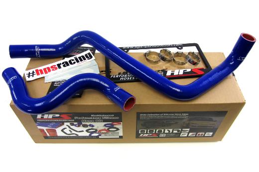 HPS Blue Silicone Radiator Hose Kit Coolant - Blue