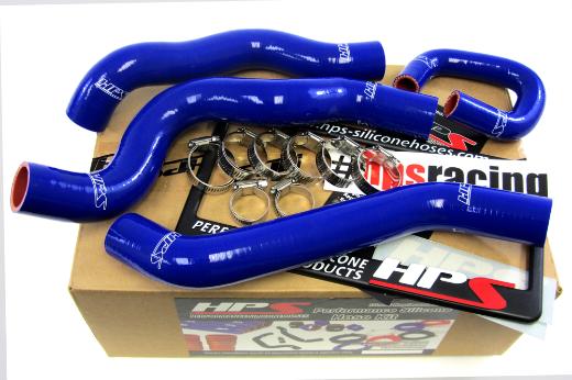 HPS Blue Silicone Radiator Hose Kit Coolant - Blue