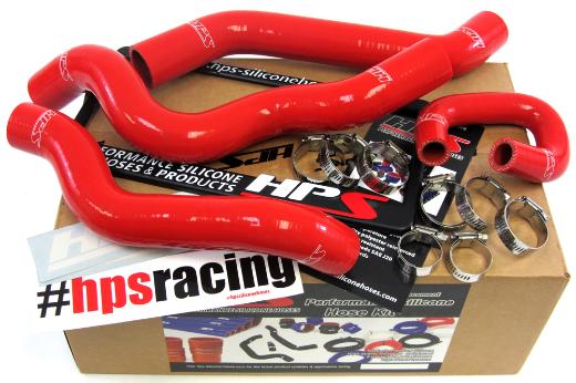 HPS Red Silicone Radiator Hose Kit Coolant - Red