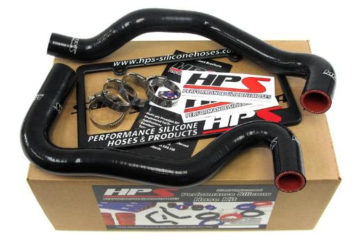 HPS Black Silicone Radiator Hose Kit Coolant - Black