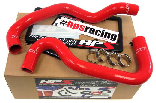 HPS Red Silicone Radiator Hose Kit Coolant - Red