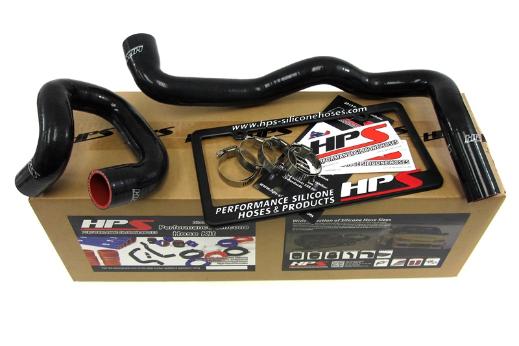 HPS Black Silicone Radiator Hose Kit Coolant - Black