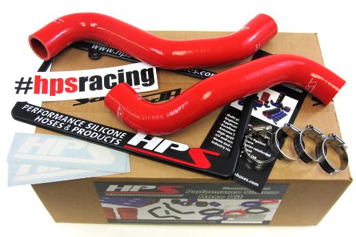 HPS Red Silicone Radiator Hose Kit Coolant - Red