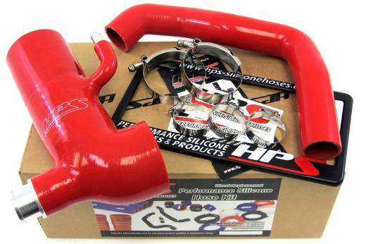 HPS Red Silicone Air Intake Hose Post MAF with Sound Tube - Red