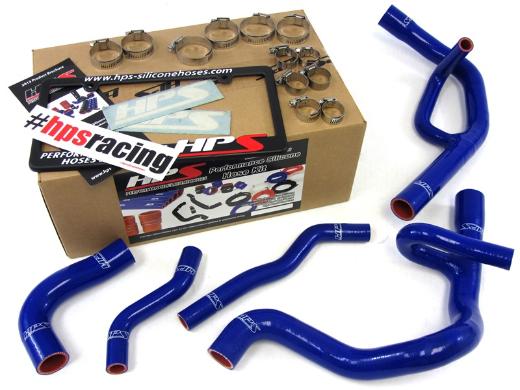 HPS Blue Silicone Radiator Hose Kit Coolant - Blue