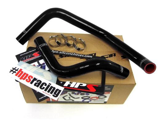 HPS Black Silicone Radiator Hose Kit Coolant - Black