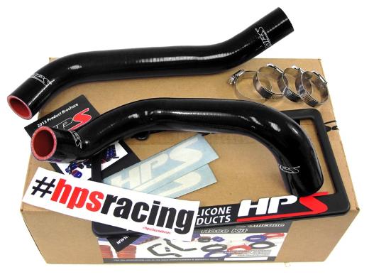 HPS Black Silicone Radiator Hose Kit Coolant - Black