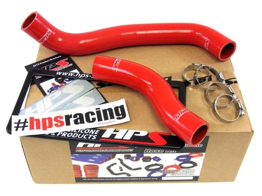 HPS Red Silicone Radiator Hose Kit Coolant - Red