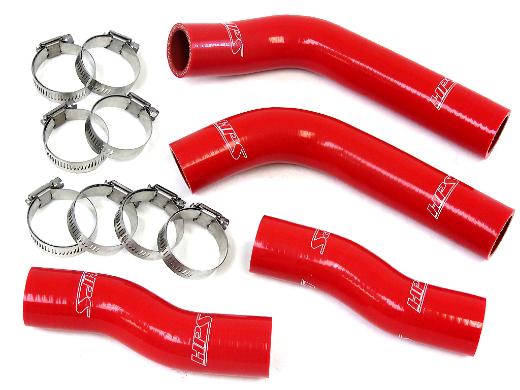 HPS Red 3SGTE Silicone Front Radiator Hose Kit Coolant - Red