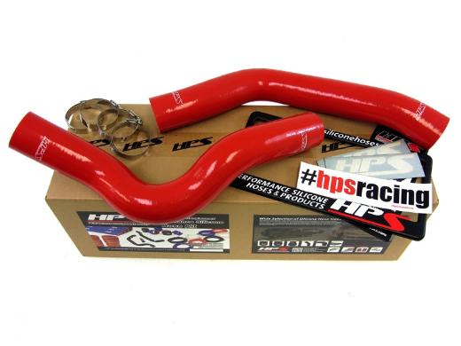 HPS Red Silicone Radiator Hose Kit Coolant - Red