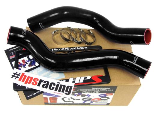 HPS Black Silicone Radiator Hose Kit Coolant - Black